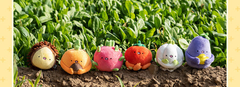 Cute Fruit Plush Bag Charm, Vegetables Keychain