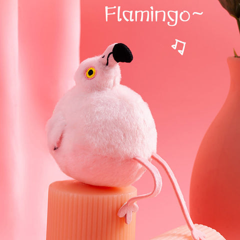 Little Flamingo Plush Bag Charm, Stuffed Animal Keychain