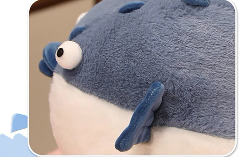 Chubby Stuffed Animal Plush Toys, Puffer Fish Crocodile Plushies