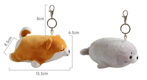 Cute Stuffed Animal Bag Charm Keychain