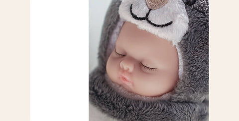 Baby in Cute Animal Costume Keychain