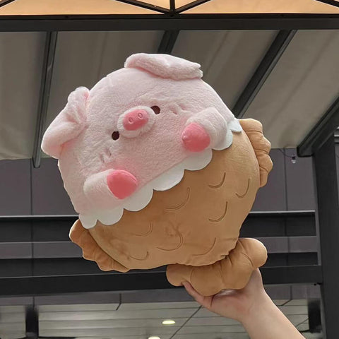 Adorable Taiyaki Pig Stuffed Animal Plush Toy, Mixed Plushies