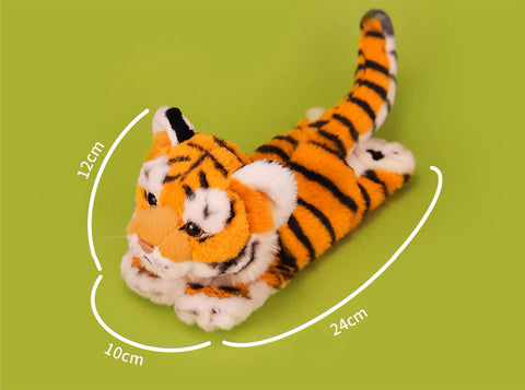 Tiger Stuffed Plush Slap Bracelet, Animal Plushies