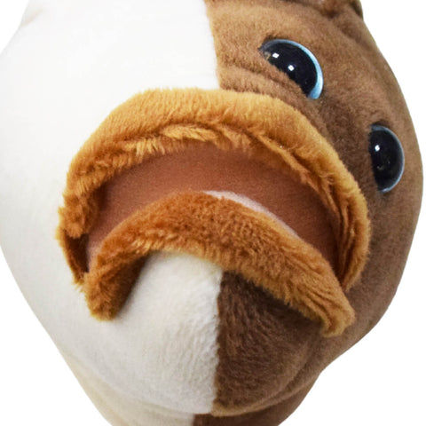 Realistic Atlantic Halibut Fish Stuffed Animal Plush Toy