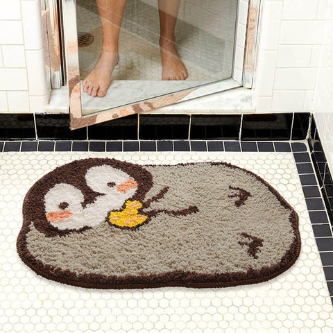 Cute Penguin Shaped Area Rug, Home Carpet