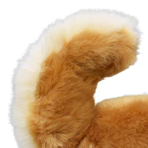 Realistic Yellow Pomeranian Dog Stuffed Animal Plush Toy