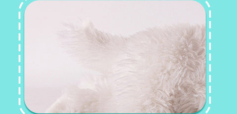 Lifelike Maltese Dog Stuffed Animal Plush Toy