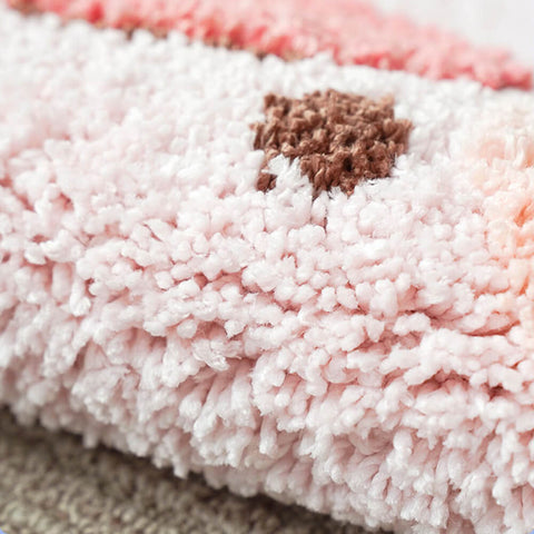 Cute Sleepy Pig Shaped Area Rug, Pig Carpet