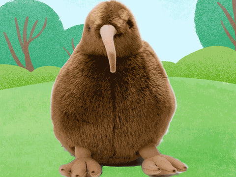 Chubby Kiwi Bird Stuffed Animal Wildlife Plush