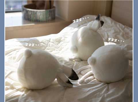 Chubby Soft Arctic Rabbit Plush Pillow Animal Stuffed Toys