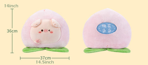 Chubby Pig Fruit Pillow