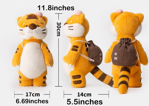 Tiger Stuffed Animal Plush Toy with Movable Joints, Tiger Plushies