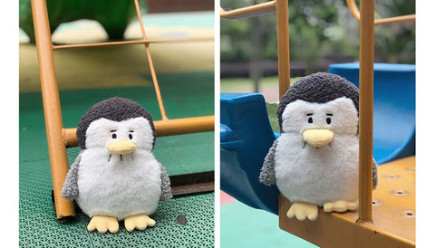 Afro-hair Penguin Stuffed Plush