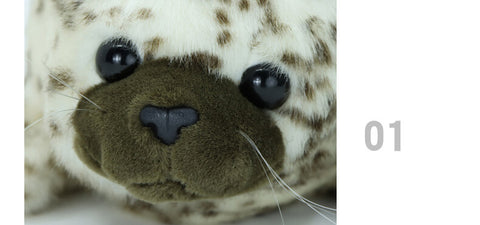 Lifelike Spotted Seal Stuffed Animal