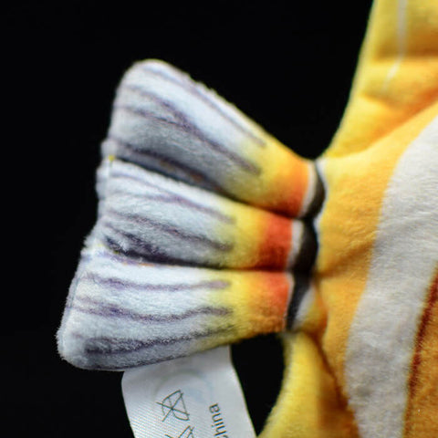 Realistic Copperband Butterflyfish Stuffed Animal Plush Toy