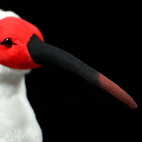 Realistic Crested ibis Stuffed Animal Plush Toy