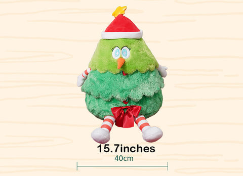 Funny Christmas Tree Stuffed Animal Plush Toy, Removable Plush Toy