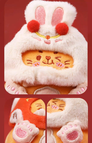 Cute Stuffed Cat Plush Bag Charm, Animal Plushies Keychain