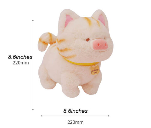 Mixed Piggy Cat Stuffed Animal Plush Toy