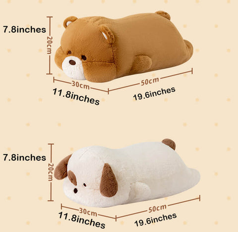 Soft Lie Down Bear Stuffed Animal Hugging Pillow
