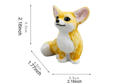 Ceramic Fennec Fox Figurine