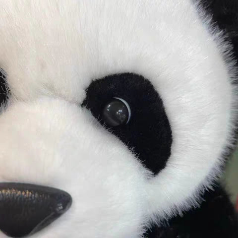 Realistic Stuffed Panda Plush Toy, Lifelike Sitting Panda Plushies