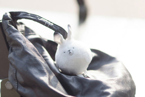 Soft Stuffed Arctic Hare/Killer Whale/Owl Plush Backpack Clip Keychain Purse Pendant