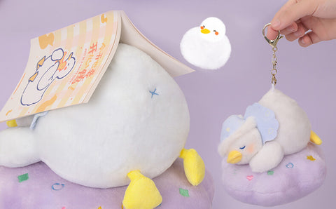 Cute Sleepy Duck Stuffed Animal Plush Toy