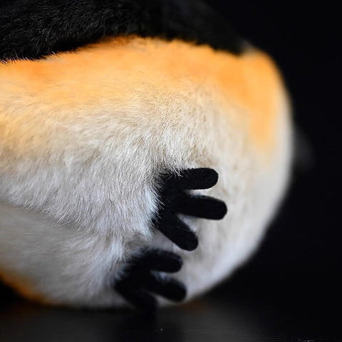 Realistic Long-tailed Shrike Bird Stuffed Animal Plush Toy