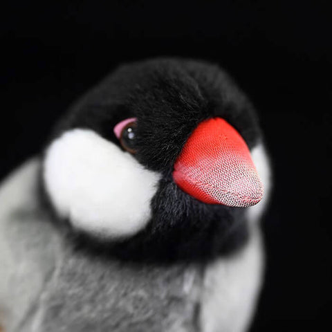 Realistic Bearded Reedling Bird Stuffed Animal Plush Toy