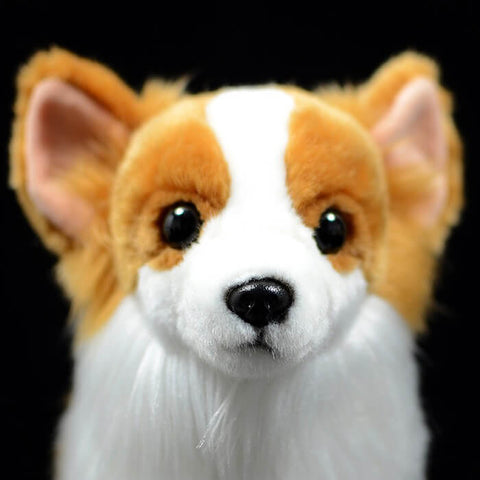 Realistic Pomeranian Dog Stuffed Animal Plush Toy
