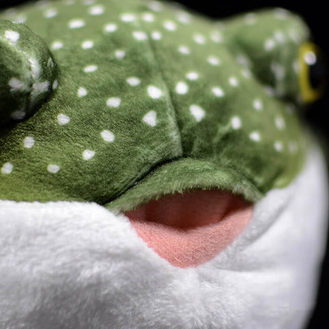 Realistic Green Spotted Puffer Fish Stuffed Animal Plush Toy