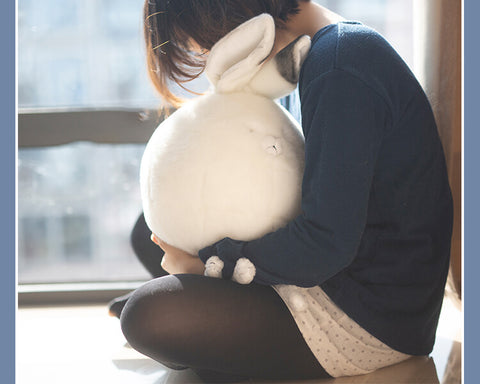 Chubby Soft Arctic Rabbit Plush Pillow Animal Stuffed Toys