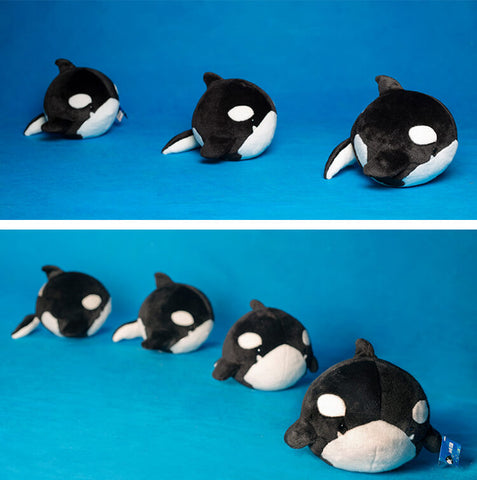 Chubby Orcinus Orca Plush Stuffed Toys Killer Whale Plushie Pillow