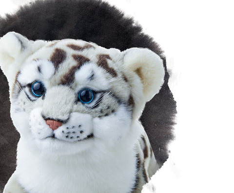 Realistic Snow Leopard Stuffed Plush Toy