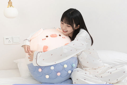 Chubby Pig Mermaid Stuffed Animal Plush Pillow
