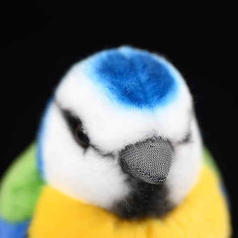 Realistic Eurasian Blue Tit Bird Stuffed Animal Plush Toy