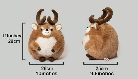 Chubby Eld's Deer Stuffed Animal Plush Toy, Eld's Deer Plushies