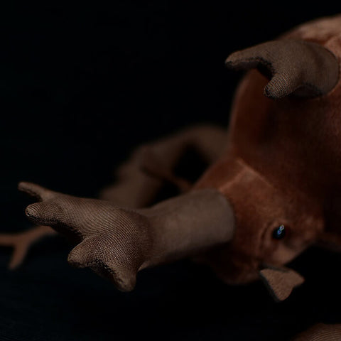 Realistic Japanese Rhinoceros Beetle Stuffed Animal Plush Toy
