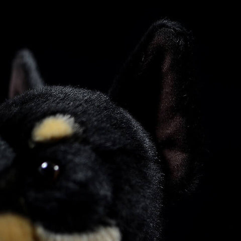 Realistic Doberman Stuffed Animal Plush Toy