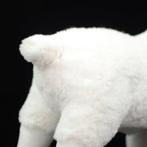 Realistic White Goat Stuffed Animal Plush Toy