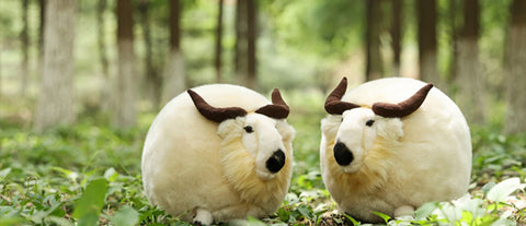 Chubby Takin Stuffed Animal Plush Toy, Rare Animals Plushies