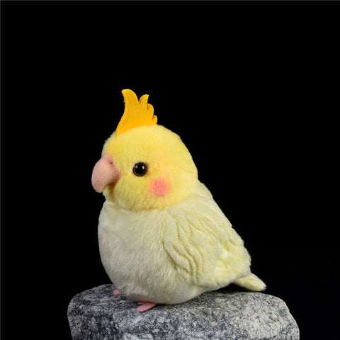 Realistic Chubby Cockatiel Stuffed Animal Plush Toy
