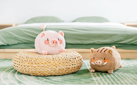 Soft Chubby Pig Plush Hugging Pillow Stuffed Animal Doll Toy