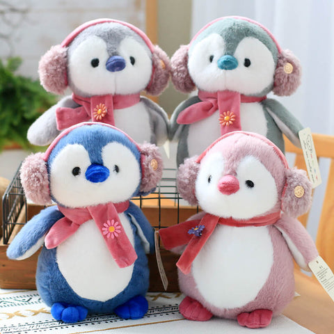 Cute Winter Scarf Penguin Plush Doll