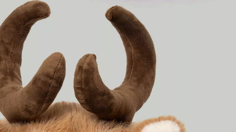 Chubby Eld's Deer Stuffed Animal Plush Toy, Eld's Deer Plushies