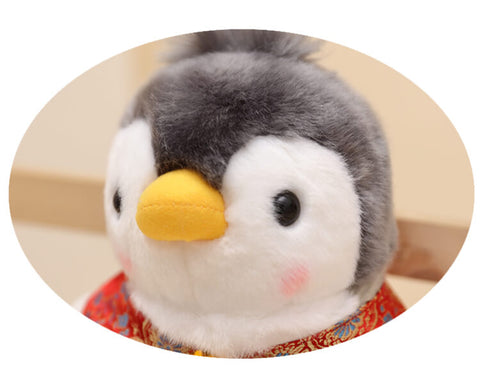 Cute Plush Penguin With Scarf Cloak Stuffed Animal Toys