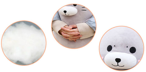 Chubby Stuffed Seal Hugging Pillow