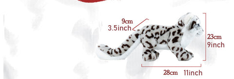 Realistic Snow Leopard Stuffed Plush Toy