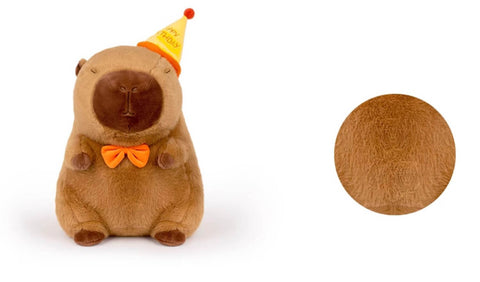 Birthday Capybara Stuffed Plush Toy, Capybara Plushies